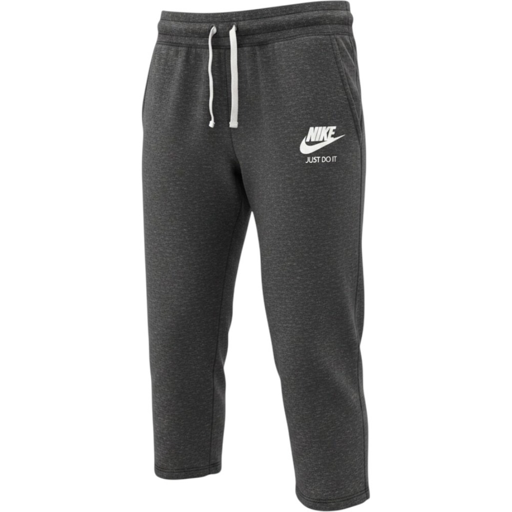 Nike Capri Heather Charcoal Grey jogger sweatpants  Women Large 726053-010
